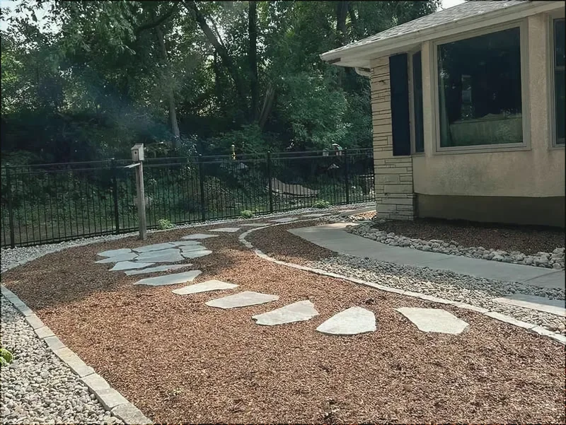 Natural Stone Edging project by Cortez Landscaping