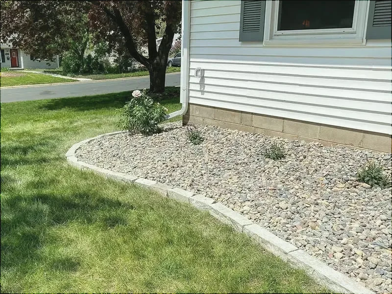 Natural Stone Edging project by Cortez Landscaping