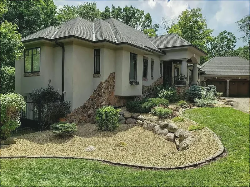 Natural Stone Edging project by Cortez Landscaping