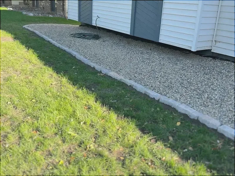 Natural Stone Edging project by Cortez Landscaping