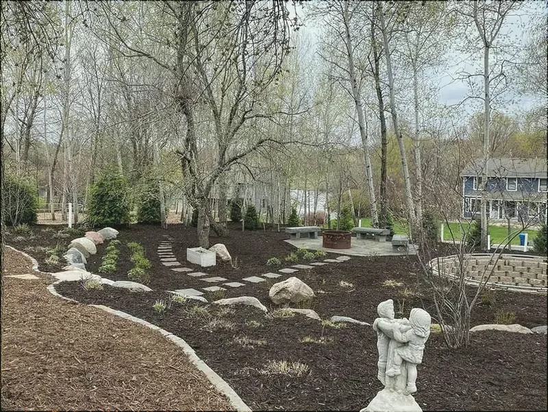 Natural Stone Edging project by Cortez Landscaping