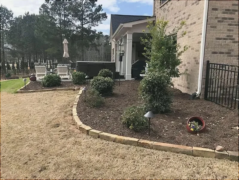 Natural Stone Edging project by Cortez Landscaping