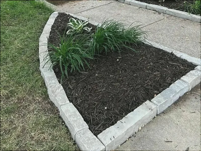 Natural Stone Edging project by Cortez Landscaping