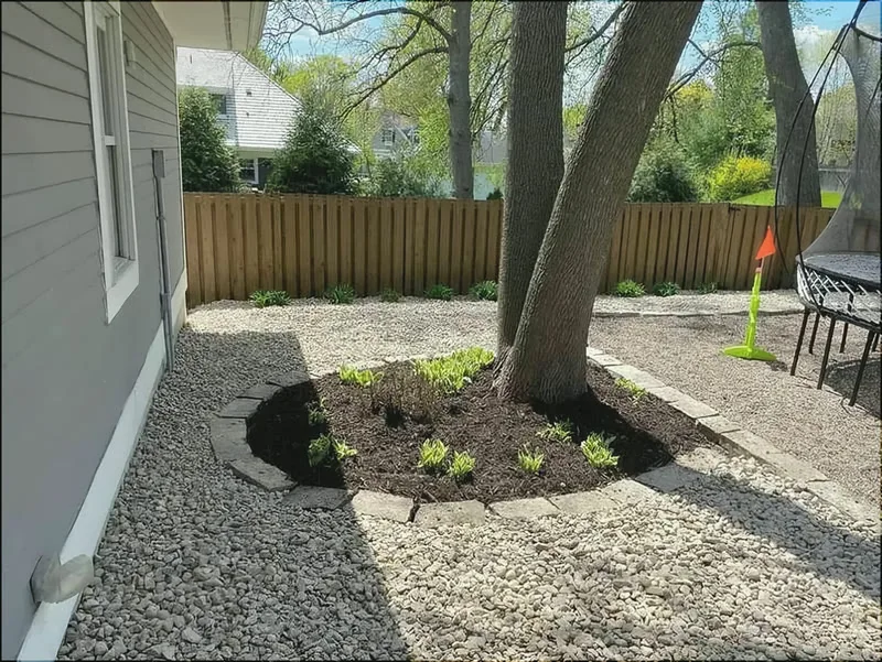Rock & Mulch project by Cortez Landscaping